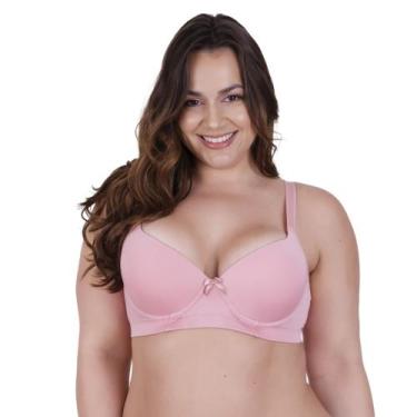Imagem de Sutiã Plus Size Básico Lateral Larga Alça Reforçada Bojão - c5 SUTIÃ N