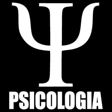 Imagem de Adesivo Profissão Psicologia para Estudantes Psicólogos Ideal para notebook carro portas vidros Paredes vários tamanhos (BRANCO, 25X28,5cm)