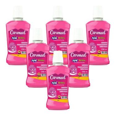 Imagem de Kit Enxaguante Bucal Carmed Fini Beijos Com 6 Unidades De 250ml Cada -