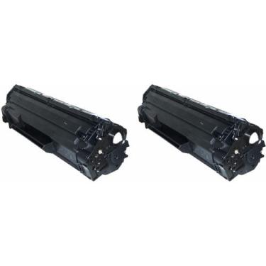 Imagem de Kit Com 2 Toner Compatível com  impressora 1102 P1102 P1102w P1005 P15