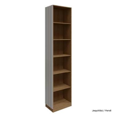 Imagem de Guarda Roupa Modulado Cantoneira Lateral Ripado 234cm Altura Rimo Seti