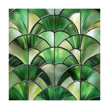 Imagem de shamjina Adesivo de janela de PVC adesivo de vidro colorido decorativo para janela de casa papel de parede artístico para porta de chuveiro de sala de estar, Type C