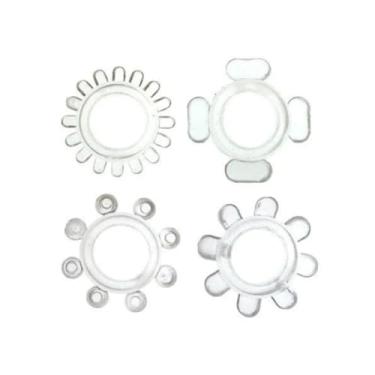 Imagem de Anel Mega Silicone Anel Peniano Elástico para Performance e Estimulação Prazer Intenso [TRANSPARENTE] KT809