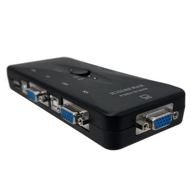 Imagem de Switch Kvm (chaveador) Gv Brasil, 4x Portas Vga, 4x Portas Usb, Plug And Play - Kvm.04p