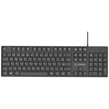 Imagem de Teclado Office Fortrek K15 Slim Usb Abnt2 Preto - 84948