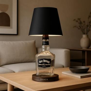 Imagem de Luminária Led Touch para Garrafa Recarregável Abajur Decorativo de Mesa Para Garrafas de Vinho, Cerveja, Whisky, Sala, Bar e Quarto - SHACK