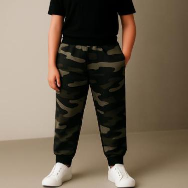 Imagem de Calça De Moletom Infantil Jogger Skinny Meninos Meninas Moletinho - RO
