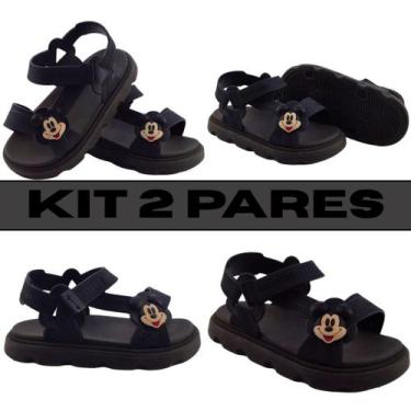 Imagem de Kit 2 Pares Sandália Papete Infantil Baby Masculina Anatômica Macia La