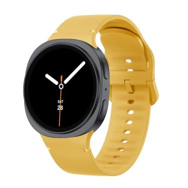 Imagem de Sodhad Pulseira esportiva compatível com Samsung Galaxy Watch 8 de 44 mm e 40 mm, mulheres e homens, pulseira esportiva de silicone macio para Galaxy Watch 8 Classic de 46 mm