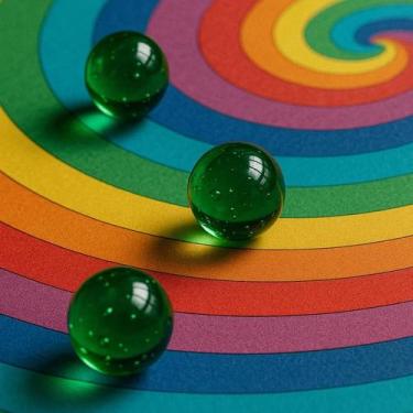 Imagem de BOLINHA DE GUDE BOLA DE VIDRO 40 UNIDADES BURQUINHA FUBECA BRINQUEDO A