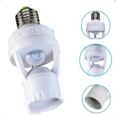 Imagem de Interruptor Sensor Presença Soquete com Fotocélula para Instalação Fác