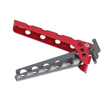 Imagem de Hot Pan Bowl Gripper Clips Alumínio Anti -escaldante Retriever Tongs Grampos portáteis de panelas portáteis para camping e cozinhar em casa (Preto e vermelho)