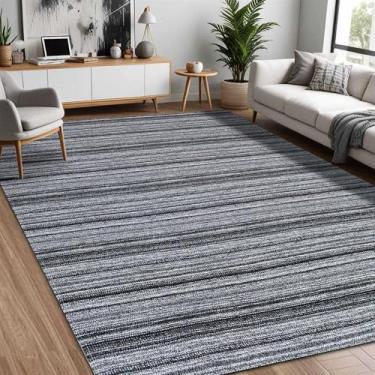 Imagem de Tapete De Sala ou Quarto Nantes 1,32 x 2,00 Antiderrapante Preto