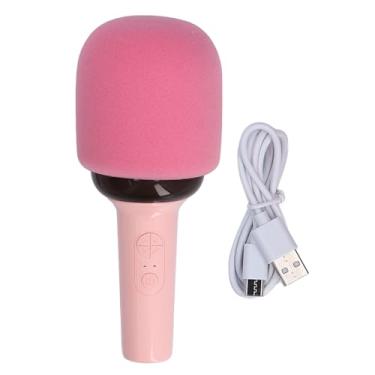 Imagem de Microfone Bluetooth sem fio Professional Portable Handheld Karaoke Mic com múltiplos efeitos sonoros Qualidade de som HD ajustável para festas domésticas Viagem Material ABS