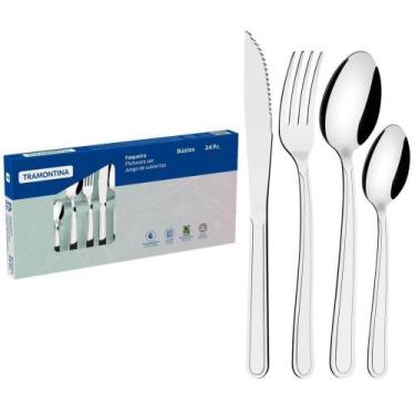 Imagem de Faqueiro 24P INOX Buzios Tramontina - 23799/071 - Elaine Magazine, Ino