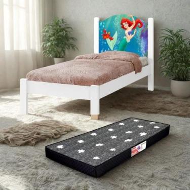 Imagem de Cama Solteiro Personagens Com Colchão D20 Incluso MDF Resistente - Any