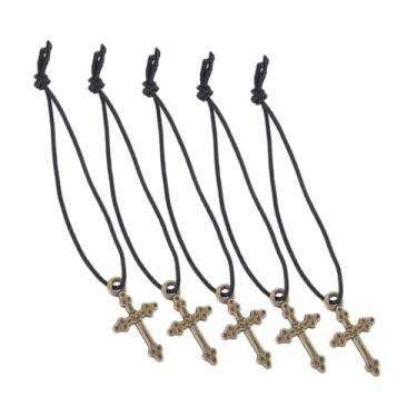 Imagem de SUPVOX 5pcs Mini Doll Cross Necklace Decorative Alloy Charms for Dollhouse Play Versatile Accessories for Creative Dress-up and Imaginative Play