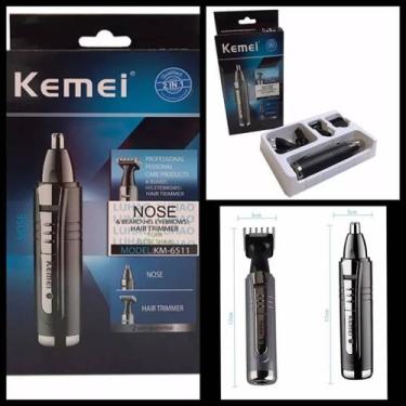 Imagem de Maquina Aparador Elétrico Barbeador Nariz Sobrancelha Cabelo Recarregá