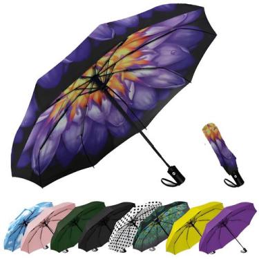 Imagem de Guarda-chuva SIEPASA Windproof Travel Compact Automatic Water Lily