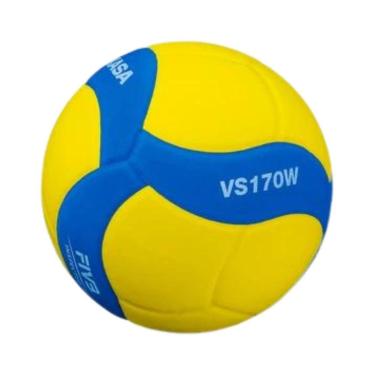 Imagem de Bola de Vôlei Mikasa VS170W - Amarelo e Azul-Unissex