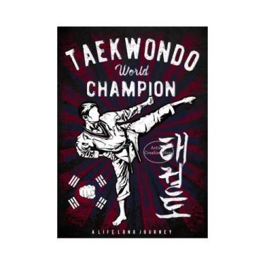 Imagem de Poster De Arte Marcial De Judô, Karatê E Taekwondo Em Tela Para Decora