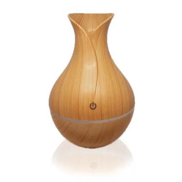 Imagem de Umidificador Purificador Difusor Ultrassonico Luzes Led Marrom Claro