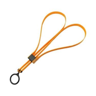 Imagem de Grampo De Nylon Laranja Amarelo Preto Duplo Flexível Algemas De Políci
