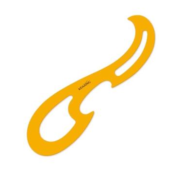 Imagem de KEARING Conjunto de 3 peças de molde de régua curva francesa, ferramentas de medição de desenho de plástico flexível