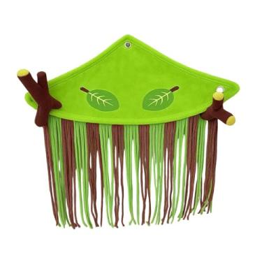 Imagem de KiBcsLic Rede de canto para furões, borlas de flanela portáteis, acessório de gaiola quente para esconder porquinhos-da-índia, esquilos, ratos, Triângulo