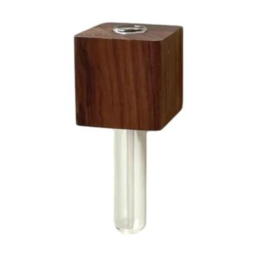 Imagem de Wswqop Mini Vaso, ímãs de Geladeira, Enfeite, Pequeno Vaso de Tubo de Ensaio, ímãs de Geladeira para Geladeira, Cozinha, Armário, Decoração de Parede, Marrom Escuro, Tamanho real