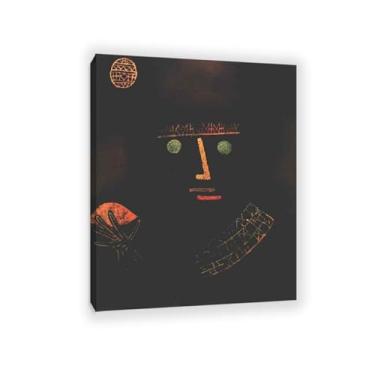 Imagem de Paul Klee Arte de Parede Cavaleiro Negro Pôster Surrealismo Impressão de Arte em Tela por Paul Klee Pintura Pintura Arte Quarto Sala de Estar Escritório Decoração de Parede 105x80cm (104.1x78.7 cm