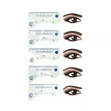 Imagem de Kit de Desenho com Régua para Sobrancelhas 3310 Santa Clara