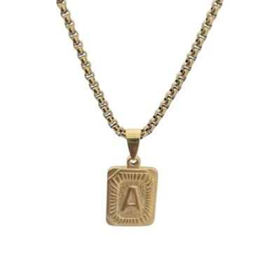 Imagem de Corrente Com Pingente Letra Inicial Estilo e Significado (Letra A)