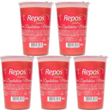 Imagem de Cera Depilatória Elástica para Depilação Repos 2Kg (2Kg, Morango)