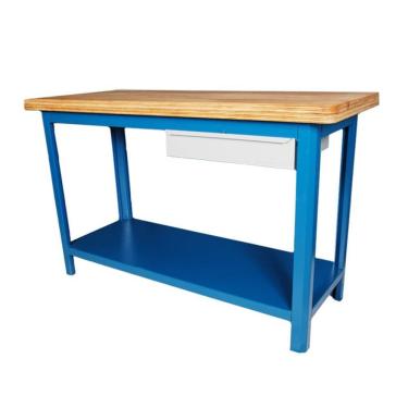 Imagem de Bancada Com Tampo De Compensado Com 1,5m E 1 Gaveta - 151cd - Fercar Bancada 1,5mt C- 1gav. Fercar 151cd