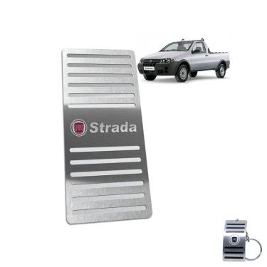 Imagem de Descanso de Pé Fiat Strada 2000 A 2008 Aço Inox