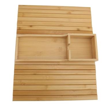 Imagem de AUNMAS Mesa do Braço do sofá, Suporte para Bebidas de sofá Com Material, Design Sem Deslizamento para Remoto, Lanches e Bebidas, Ajuste Versátil para a Maioria Dos Sofás