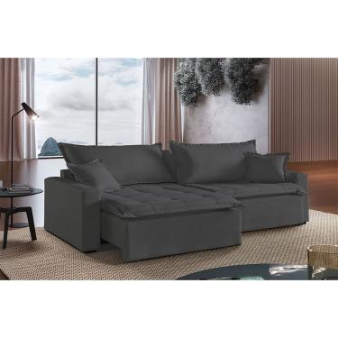 Imagem de Sofá Cama 2 Lugares Retrátil e Reclinável Belize Mundial Estofados