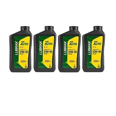 Imagem de Oleo Top Auto Lubrax 10W40 Api Sn Semissintetico 4 Litros