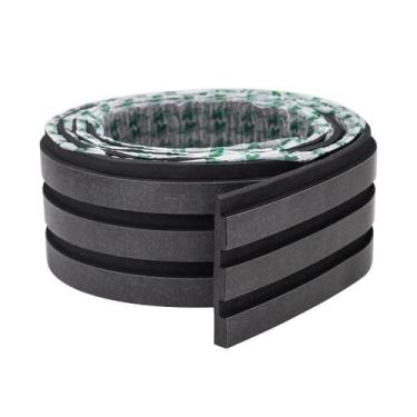 Imagem de Painel Ripado Meu Rodapé Autocolante Urban Preto 10x1cm 10m, Azul