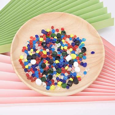 Imagem de Acouto Kit de Vidro de Fusão de Vidro Millefiori 100g Millefiori de Cor Mista Fusão Térmica Decoração de Esmalte Colorido Bloco de Derretido a Quente - Artes, Artesanato e Costura/miçangas e Joias