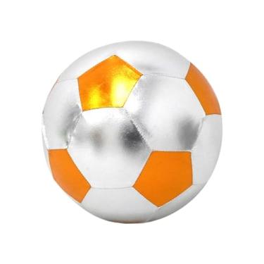 Imagem de predolo Bola de futebol inflável de 25 cm, leve, interativa, de PVC, para treinamento, para crianças, brinquedo de futebol, para jogo, competição, jogo, Laranja