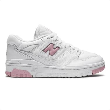 Imagem de Tenis New Balance 550 Feminino (Branco/Rosa, BR, Adulto, Numérico, 37)