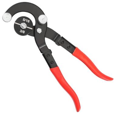 Imagem de Alicate dobrador de tubo de 3/16 em 1/4 em 5/40.6 cm 3/20.3 cm Ferramenta de tubo versátil tubulação eficiente para tubos de aço cobre de latão (guas)