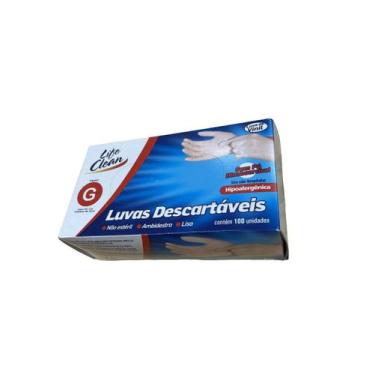 Imagem de Luva de Vinil para Procedimentos sem Pó Caixa com 100 Peças Carmex 120