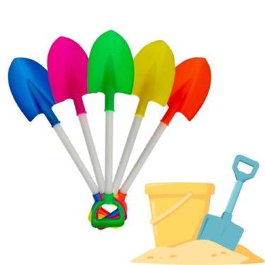 Imagem de Kit 5 Pá de Areia Radical Infantil Brinquedo Criança Praia - Rei Do Ba