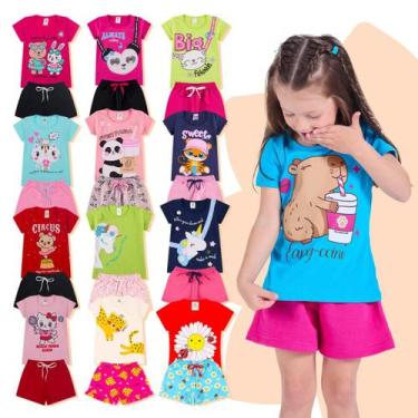 Imagem de Kit Sortido 14 Peças de Roupas Infantil Menina Conjunto Verão Roupas I