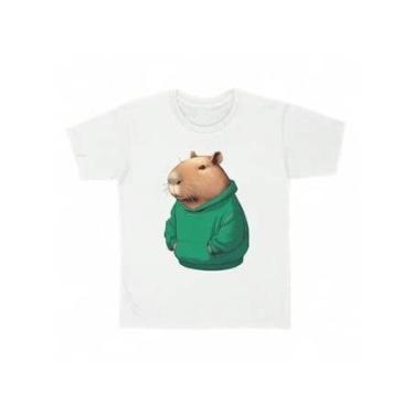 Imagem de Camiseta Capivara Edd de Moletom Canguru 100% Algodão - loja dinka, 10