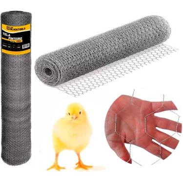 Imagem de Tela Pinteiro Galvanizada Fio 24 x 1" The Black Tools, 1.5M X 50M