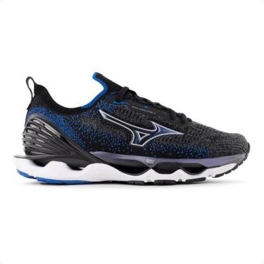 Imagem de Tênis Mizuno Wave Endeavor 2 Masculino, 43, Chumbo, Azul